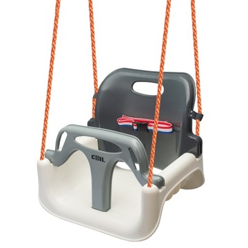 ДЕТСКИЕ КАЧЕЛИ, САДОВЫЙ ПОДВЕСНОЙ СТУЛ, ПРОЧНЫЙ, 3-в-1, ВЕДРО, С РЕМЕНЬЮ, СЕРЫЙ