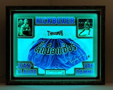 Жан-Клод Ван Дамм Автограф на шортах из фильма Кикбоксер 1989 ХИТ