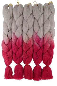 СИНТЕТИЧЕСКИЕ ВОЛОСЫ ЦВЕТНЫЕ ОМБРЕ БРИДЖИ 2-42Z