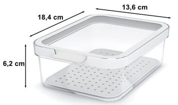 Пищевой контейнер для кухонного холодильника Cauma 1,2 л.