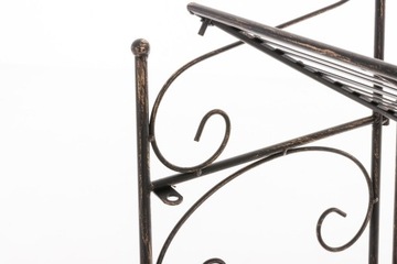 ЛЕНА Полка складная, металл Провансаль, ЧЕРНЫЙ