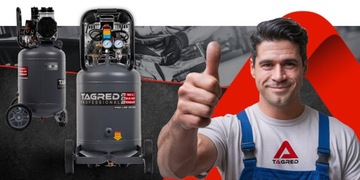 БЕЗМАСЛЯНЫЙ ВЕРТИКАЛЬНЫЙ КОМПРЕССОР, 10 БАР, 50 Л R2, ТИХИЙ, МОЩНЫЙ