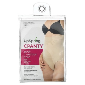 UpSpring, C Panty, Post C-Section Care with Silicone Panel, 1X/2X, Nude, 1