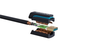 Кабель USB 3.0 A/B HD 5Гб золотой 1,8м