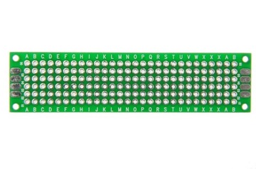 Płytka drukowana PCB 2x8 cm, 168 otworów