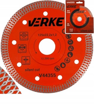 TARCZA DIAMENTOWA DO GRESU PŁYTEK GLAZURY 125 MM