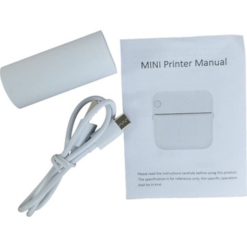 МИНИ ПОРТАТИВНЫЙ ТЕРМОПРИНТЕР ПОДАРОК ​​ДЕТЯМ КОШКА ДРУКУЗЬ + РОЛИК