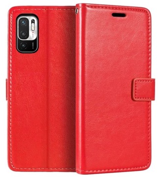 КОЖАНЫЙ ЧЕХОЛ-БУМАЖНИК для XIAOMI REDMI ПРИМЕЧАНИЕ 10 5G +9H