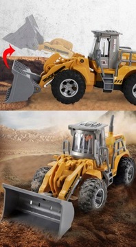 БУЛЬДОЗЕР БУЛЬДОЗЕР ЭКСКАВАТОР С ДИСТАНЦИОННЫМ УПРАВЛЕНИЕМ С РАДИОПУЛЬТОМ 22,5 см