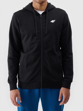 BLUZA DRESOWA MĘSKA 4F ROZPINANA Z KAPTUREM BAWEŁNIANA SPORTOWA LIMITOWANA