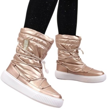BUTY DAMSKIE ZIMOWE BIG STAR ŚNIEGOWCE OCIEPLANE BOTKI