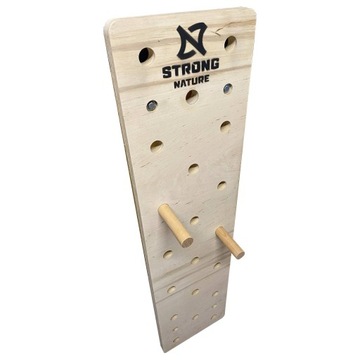 Drewniany PEGBOARD 100x30 chwytotablica crossfit