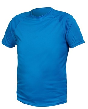 Футболка из полиэстера, синяя, S