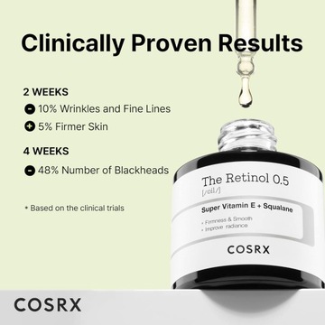 COSRX Retinol 0.5 Oil, Anti-aging Serum with 0.5% Retinoid Treatment