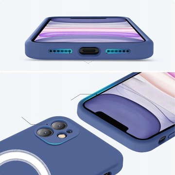 СИЛИКОНОВЫЙ ЧЕХОЛ MAGSAFE С ЗАЩИТОЙ КАМЕРЫ ДЛЯ IPHONE 11 ЦВЕТОВ + СТЕКЛО