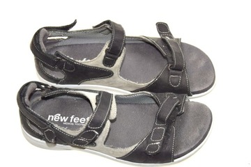 NEW FEET - SANDAŁY MEDYCZNE ZE SKÓRY R. 40