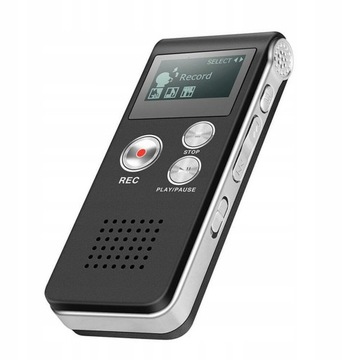 SZPIEGOWSKI DYKTAFON CYFROWY 8GB OLED PODSŁUCH MP3