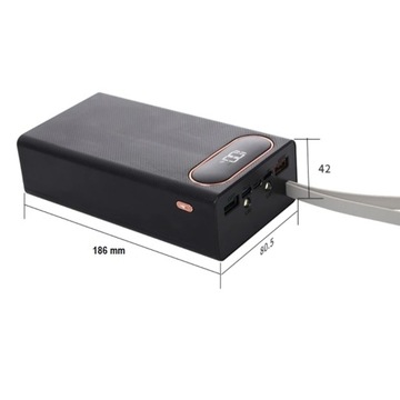 Корпус PowerBank 16x 18650 USB C Micro, НА ВИНТАХ