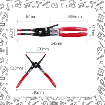 PRAKTYCZNE SZCZYPCE POMOCNICZE - DO LUTOWANIA PRZEWODÓW KABLI UCHWYT 240MM