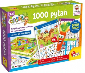 NA PREZENT MĄDRA GRA LISCIANI Carotina 1000 pytań GRA EDUKACYJNA