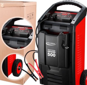 Inteligentní usměrňovač se startem Weldman Grand 500 12/24 V Boost 230 V