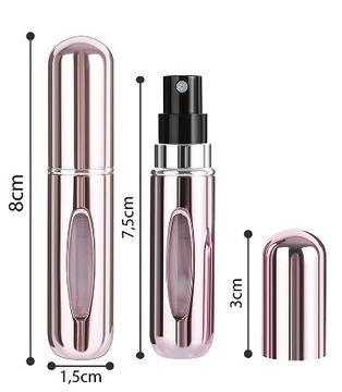 ATOMIZER DOZOWNIK PODRÓŻNY ROZPYLACZ DO PERFUM 5 ML
