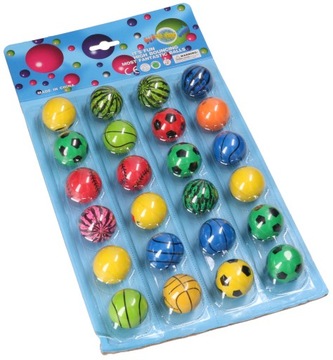 PIŁECZKI KAUCZUKOWE ZESTAW 24SZT 2766