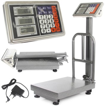 WAGA ELEKTRONICZNA 150 KG DEKOTA MAGAZYNOWA LED SOLIDNA