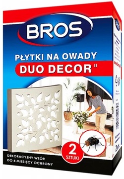 SILNA PŁYTKA NA OWADY MUCHY KOMARY MESZKI MOLE DUO DECOR BROS (2 SZT)