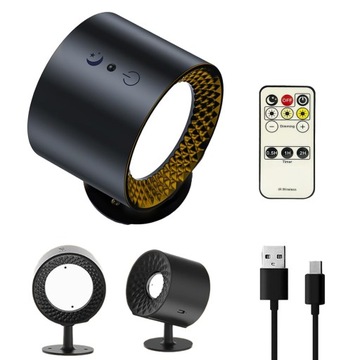 KINKIET BEZPRZEWODOWA MAGNETYCZNA LAMPKA ŚCIENNA LED Z PILOT USB 2000mAh