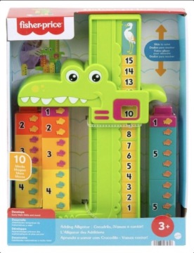 FISHER PRICE Алігатор Навчання лічбі іграшка розвивальна для дітей +3 роки