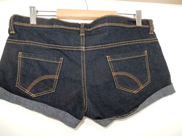 KRÓTKIE SPODENKI JEANSOWE DŻINSOWE SZORTY z NISKIM STANEM DENIM 40 L