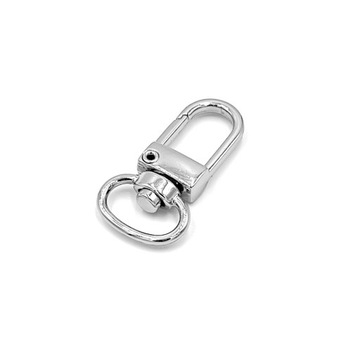 Karabińczyk metalowy do torebki 13mm nikiel kłódka