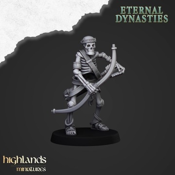 Tomb Kings Ancient Skeletons with Bow #3 Highlands Miniatures
