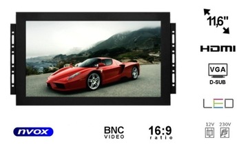 12-дюймовый IPS-монитор с открытой рамкой и светодиодным входом VGA HDMI BNC AV