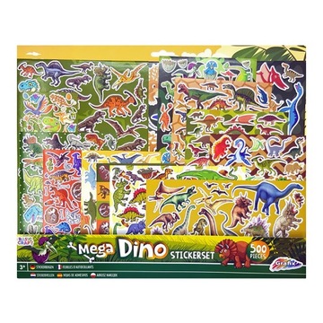 Zestaw Naklejek Dinozaurów Dla Dzieci Mega Dino