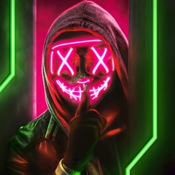 СВЕТОДИОДНАЯ МАСКА СВЕТЯЩАЯСЯ СВЕТОДИОДНАЯ ЧИСТКА ВЕЧЕРИНКИ НА ХЭЛЛОУИН