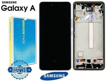 100% ORYGINALNY Wyświetlacz Samsung A53 5G A536 BLACK