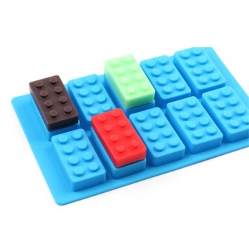 Forma foremka silikonowa do mydła mydełek KLOCKI LEGO 10 szt.