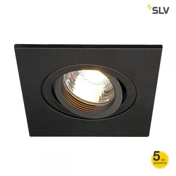 NEW TRIA XL SQUARE GU10 mat. czarna max 50W SLV