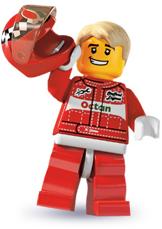 LEGO Minifigures 8803-11 Seria 3 Kierowca Wyścigow