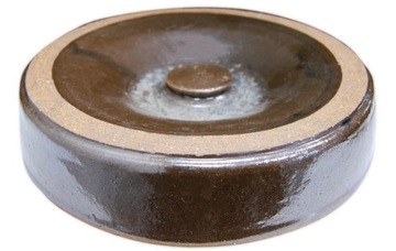 КЕРАМИЧЕСКАЯ БОЧКА 40 Л ДЛЯ СБОРА С ВОРОТНИКОМ КЕРАМИЧЕСКАЯ КРЫШКА