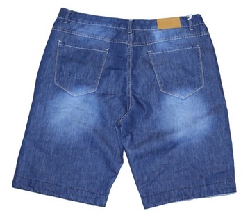 2XL/3XL Big Men Duże Spodenki Jeans Wycierane Promocja Pas 102cm