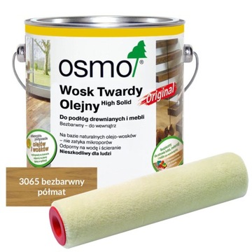 OSMO 3065 2,5L | półmat | olej z wałkiem