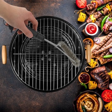 SZCZOTKA DO GRILLA PIEKARNIKA CZYSZCZENIA ZE STALI NIERDZEWNEJ SKUTECZNA