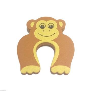 STOPER BLOKADA DO DRZWI DRZWI KLIN ODBOJNIK OCHRONA PALCÓW DZIECI małpka