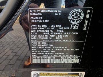 Volkswagen Touareg II 2015 VW TOUAREG V6 3.0l TDI 240KM Przebieg: 119,065km Po serwisie Kamery 360, zdjęcie 39