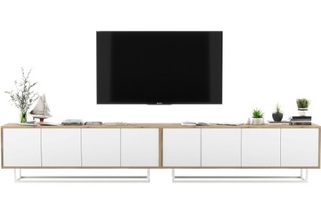Szafka RTV Loft Industrialna Komoda Biały MAT 300