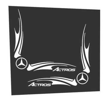 Naklejki na boczne szyby MERCEDES ACTROS AROCS