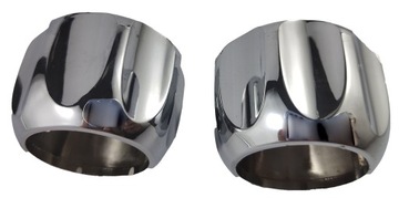 Uchwyt pokrętło baterii chrom ciepła zimna 2 szt